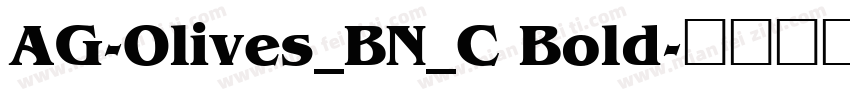AG-Olives_BN_C Bold字体转换